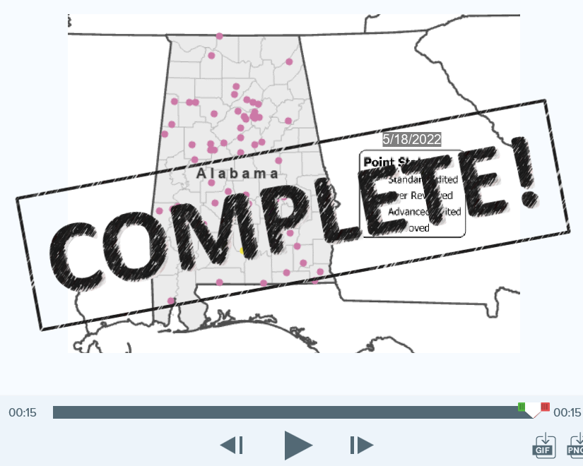 THUMBNAIL: Timelapse of City/Town Halls in Alabama 05/20/22