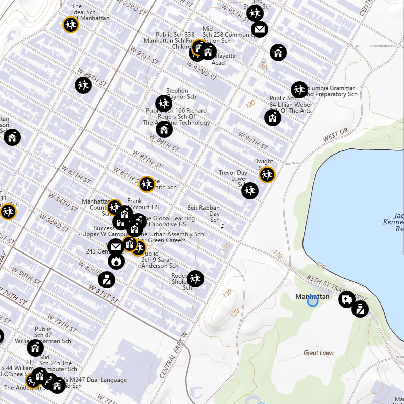 The National Map base layer displays, geographic names, boundaries, transportation, contours, hydrography, and more