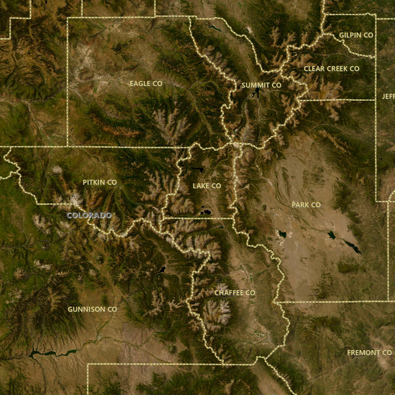 Boundaries map overlay shows state and county information