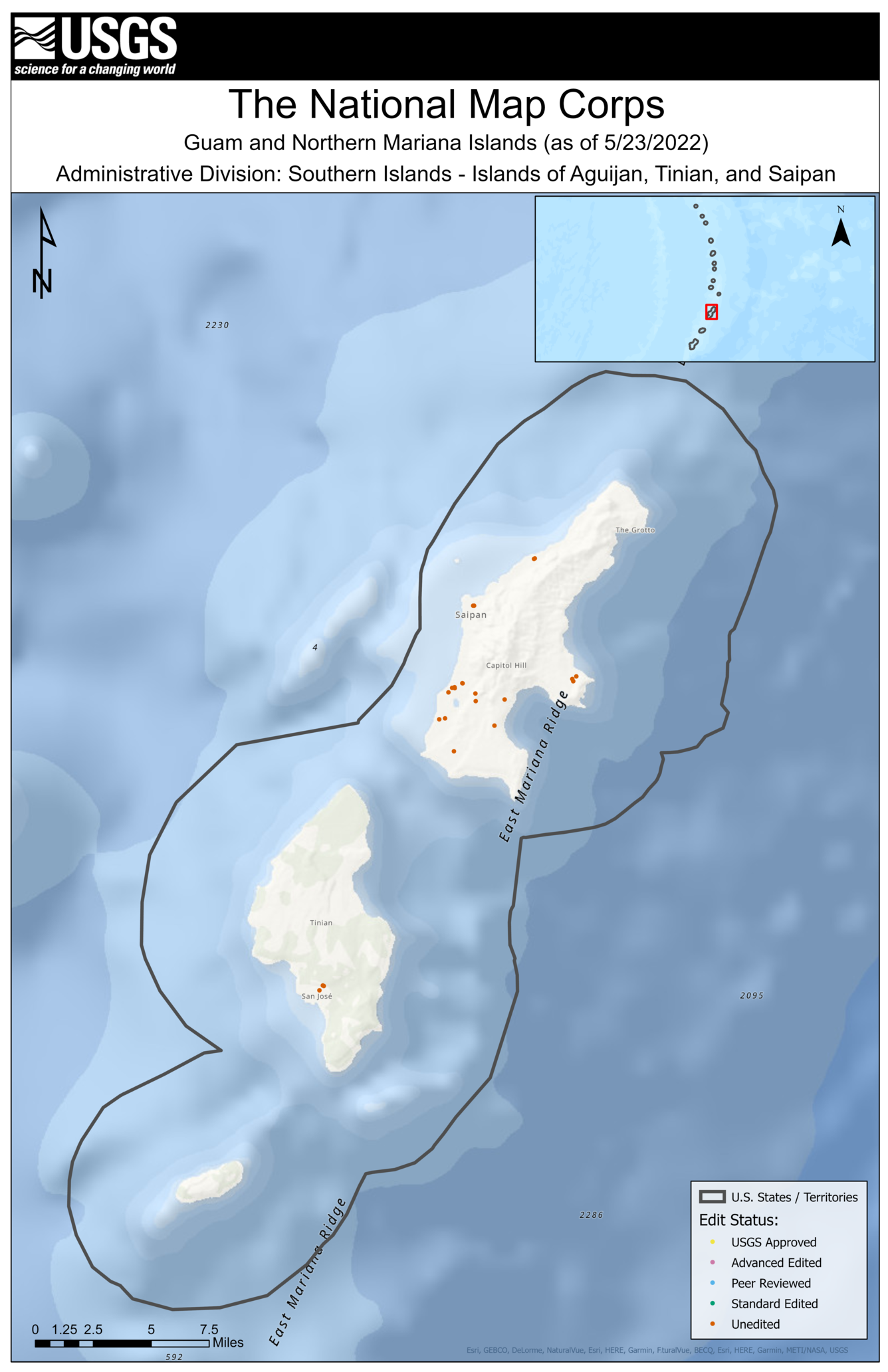 TNMCorps Mapping Challenge: US Pacific Territories – Guam & Northern Mariana Islands (Aguijan, Tinian, Saipan)