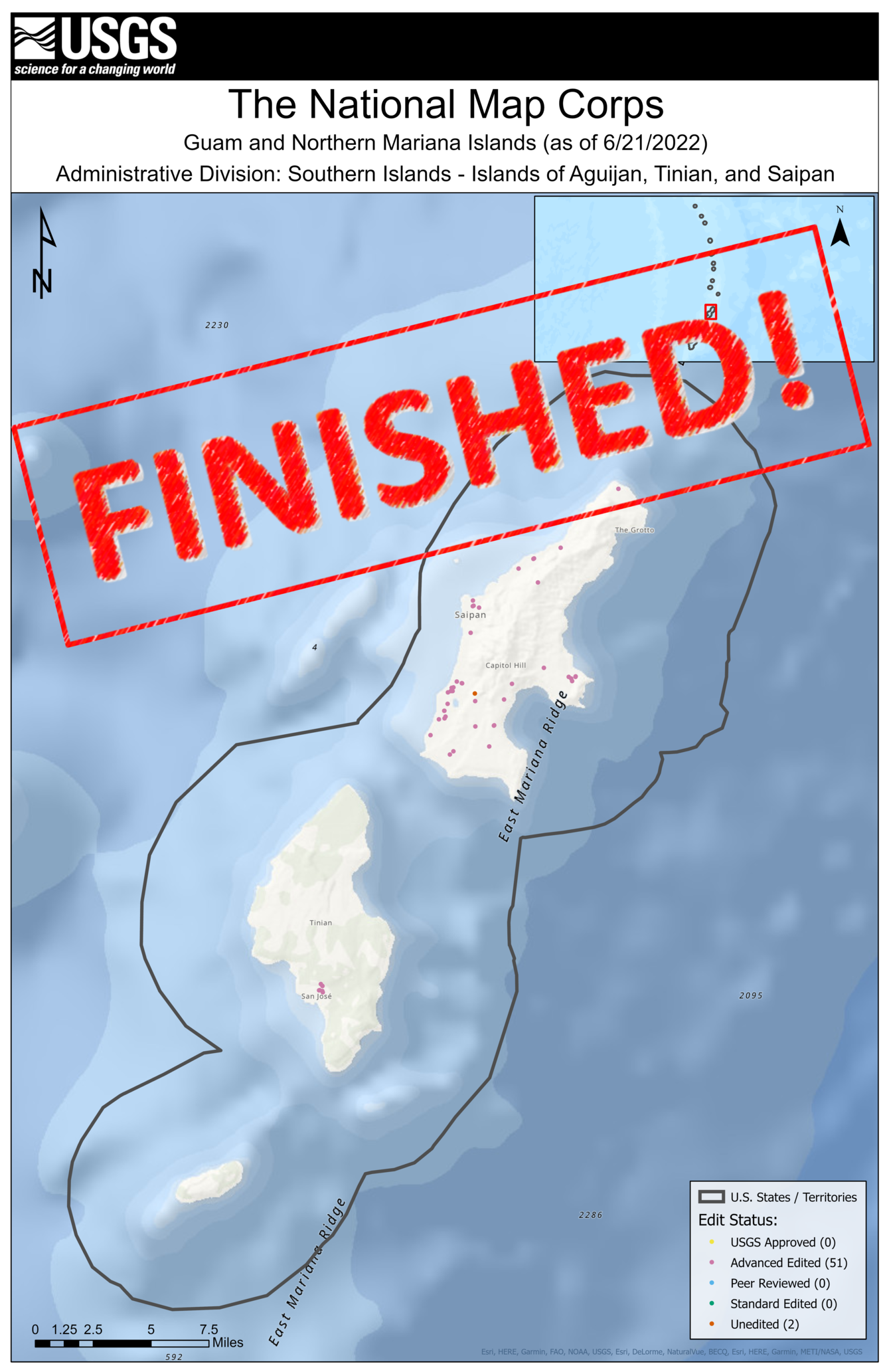 TNMCorps Mapping Challenge: US Pacific Territories FINISHED