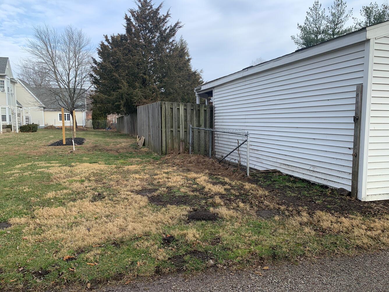 view of the Trumbo/Hill family burial ground