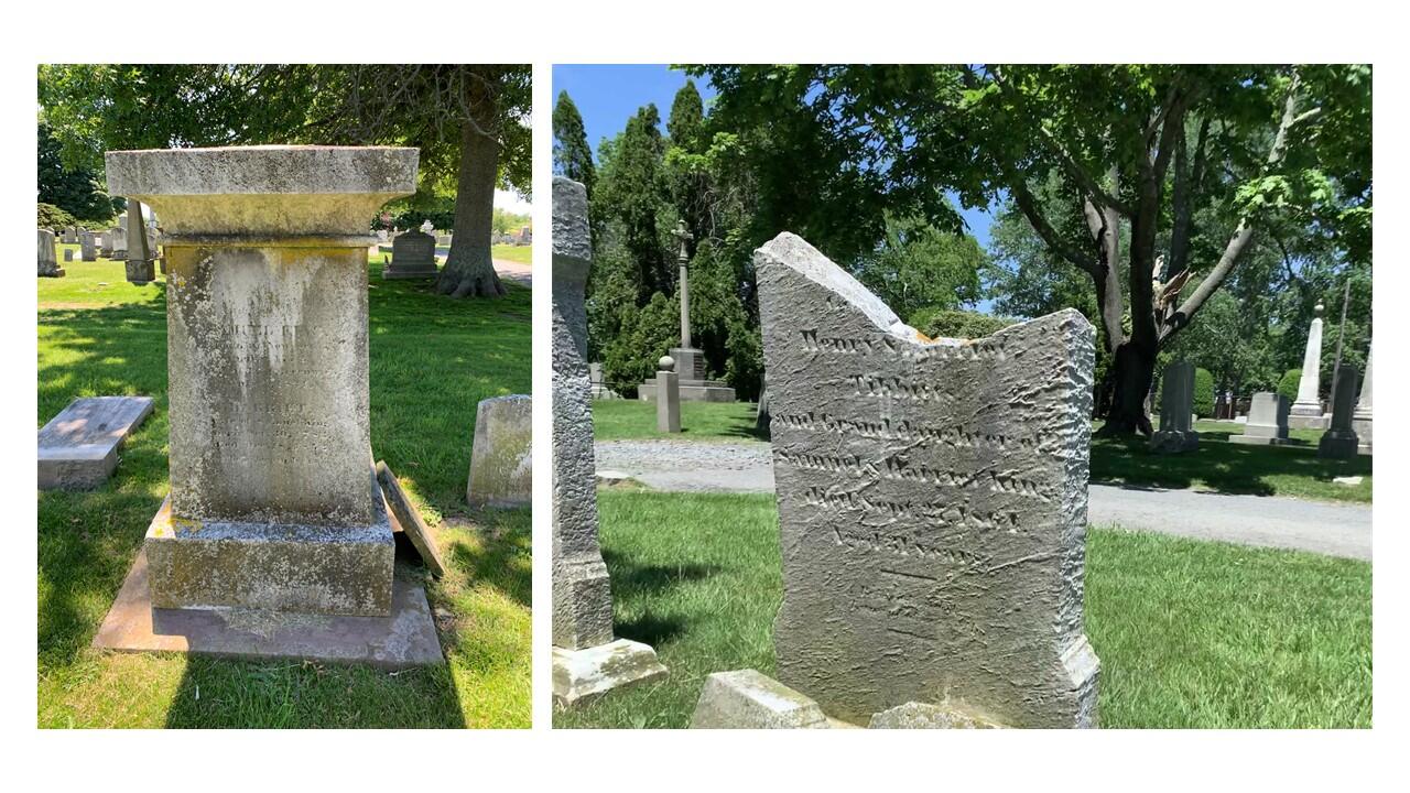 Upright Plot Markers for Clarence King Family 