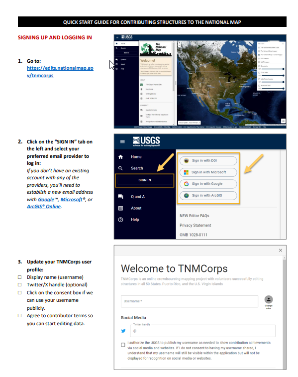 First page of the TNMCorps Map Editor Quick Start Guide