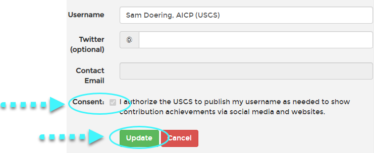 TNMCorps Username Consent Screenshot