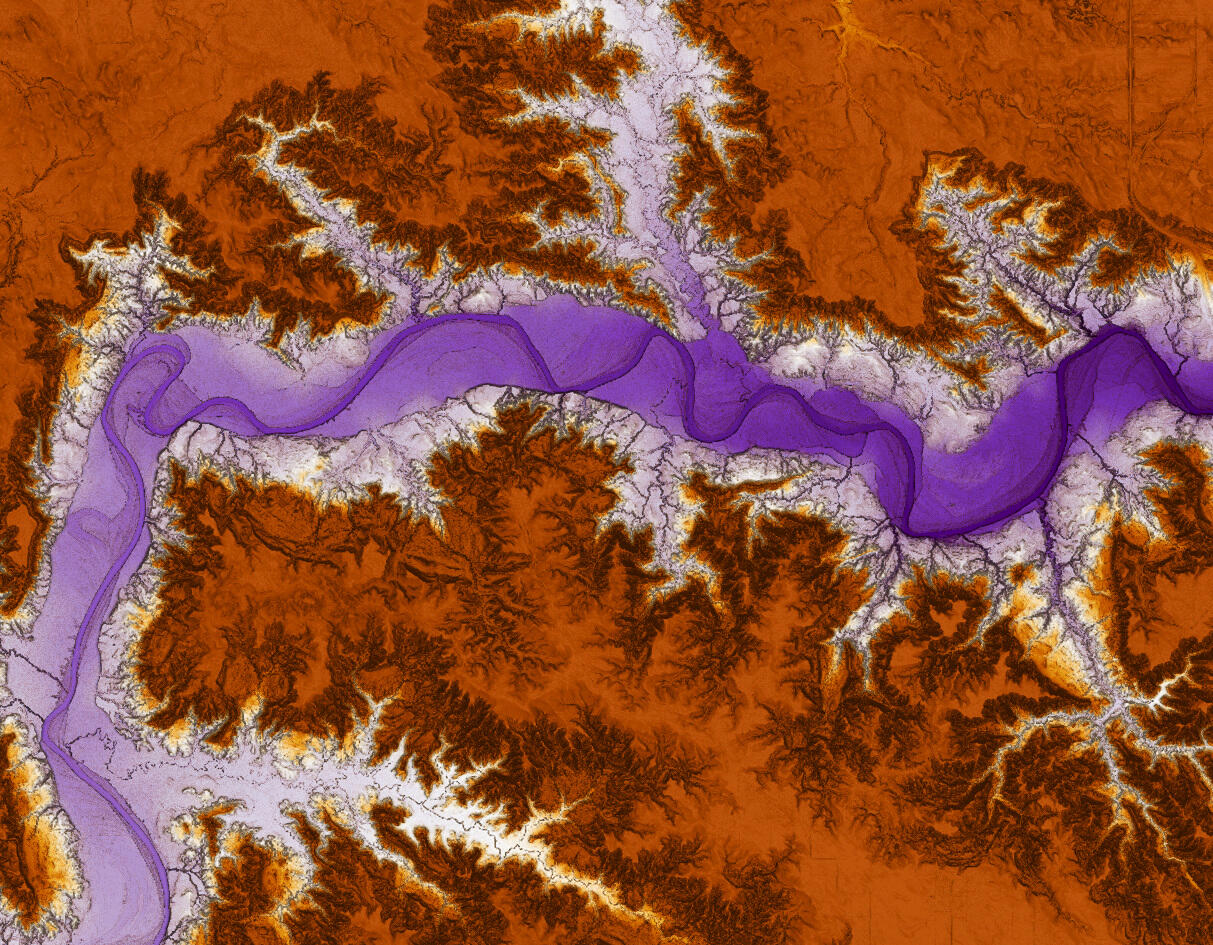Theodore Roosevelt National Park 3DEP Lidar derived DEM