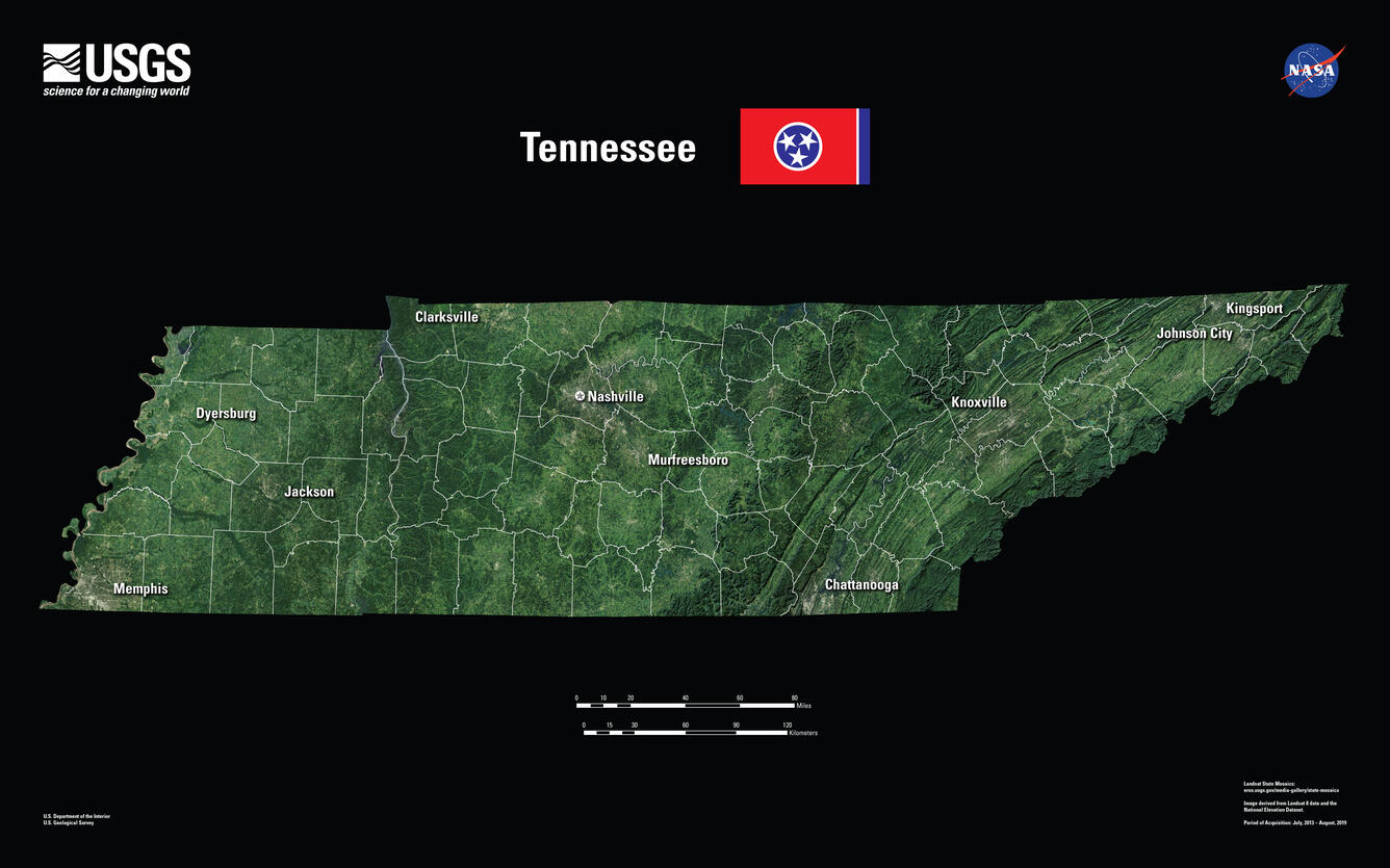 Tennessee Landsat State Mosaic