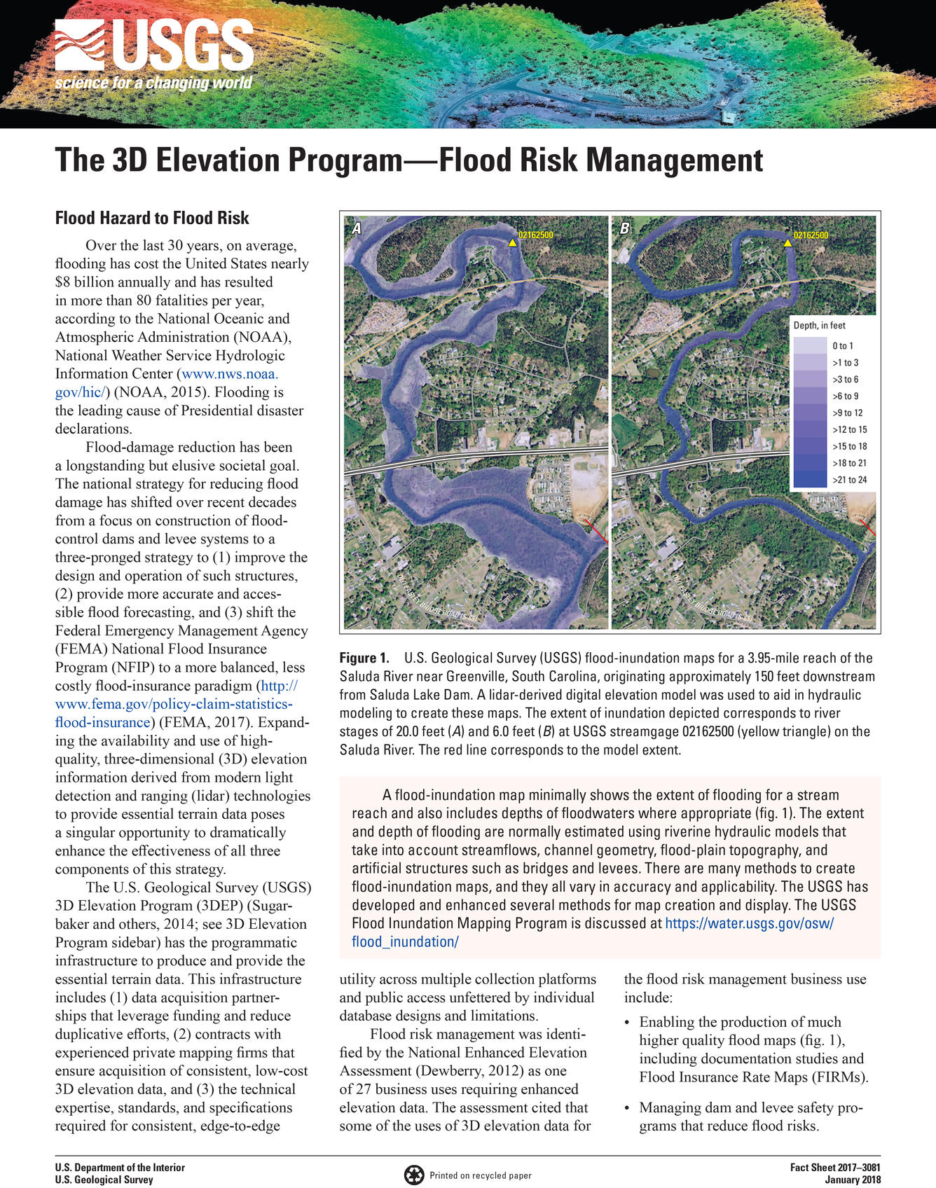 The 3D Elevation Program Flood Risk Management Thumbnail