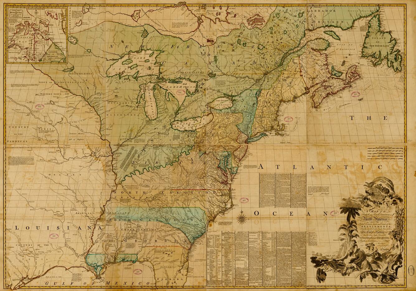 The 1755 Mitchell Map of eastern North America