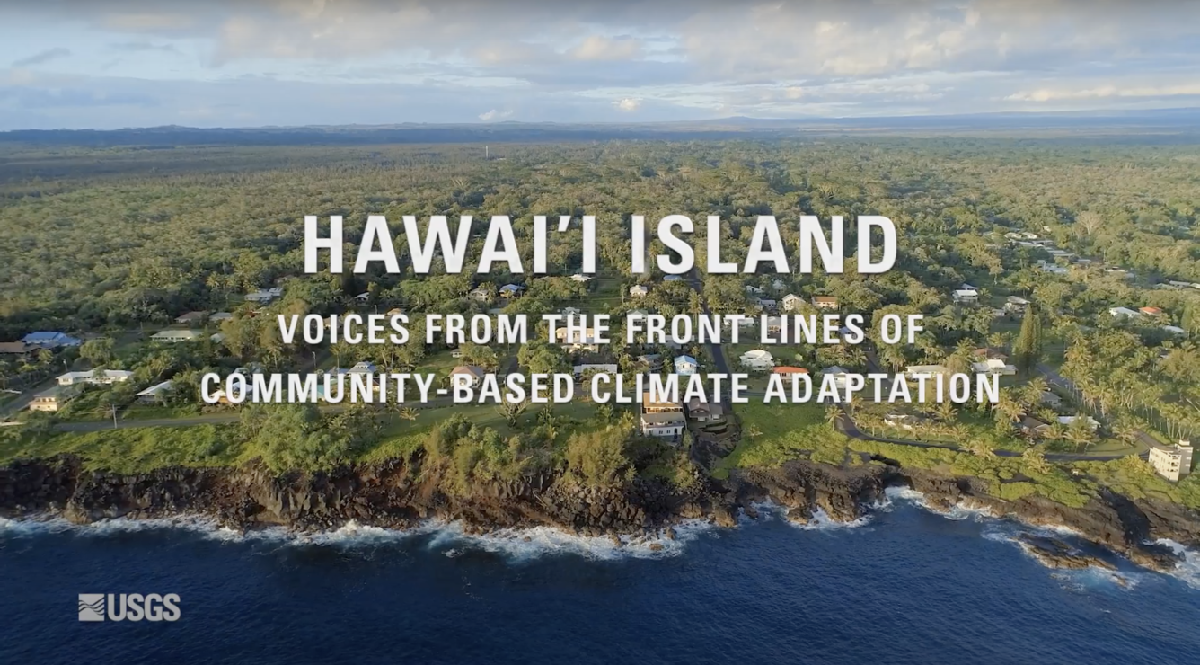 aerial photo of a hawaiian island