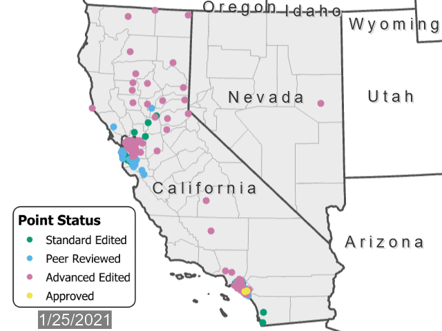 TNMCorps Mapping Challenge: Timelapse of City/Town Halls in CA & NV