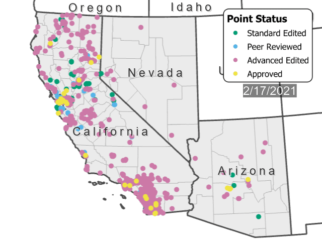 TNMCorps Mapping Challenge: Timelapse of FireStations in CA NV AZ