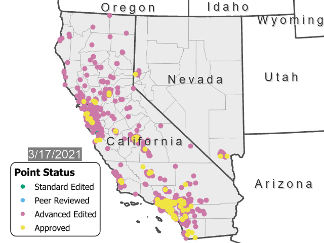 TNMCorps Mapping Challenge: Timelapse of Schools in CA NV