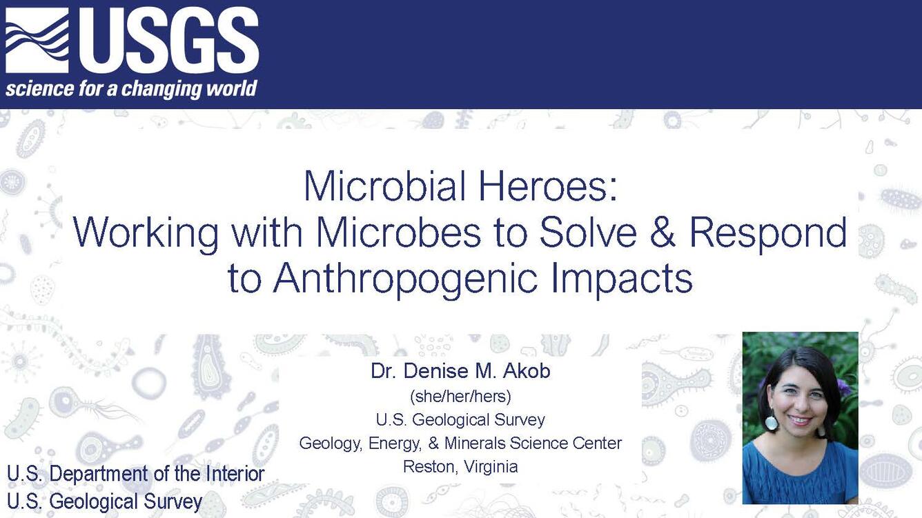 Title slide for the presentation Microbial Heroes