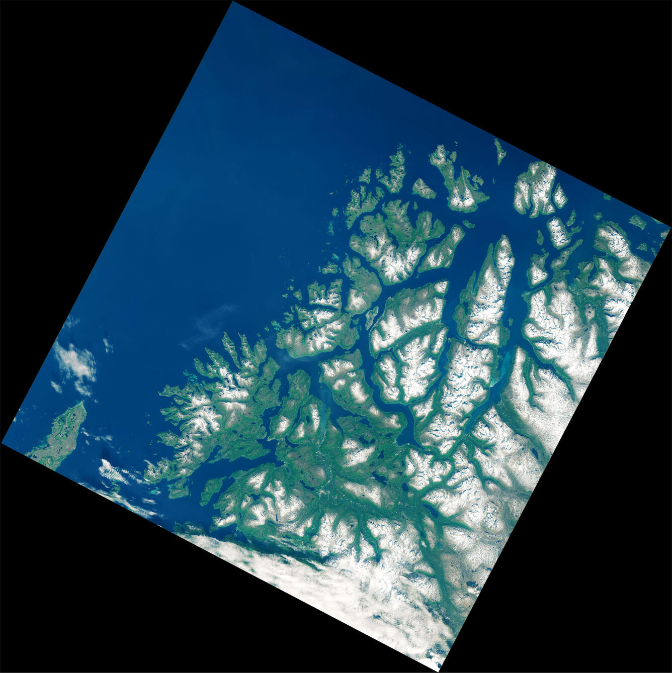 Landsat 9 image over Norway