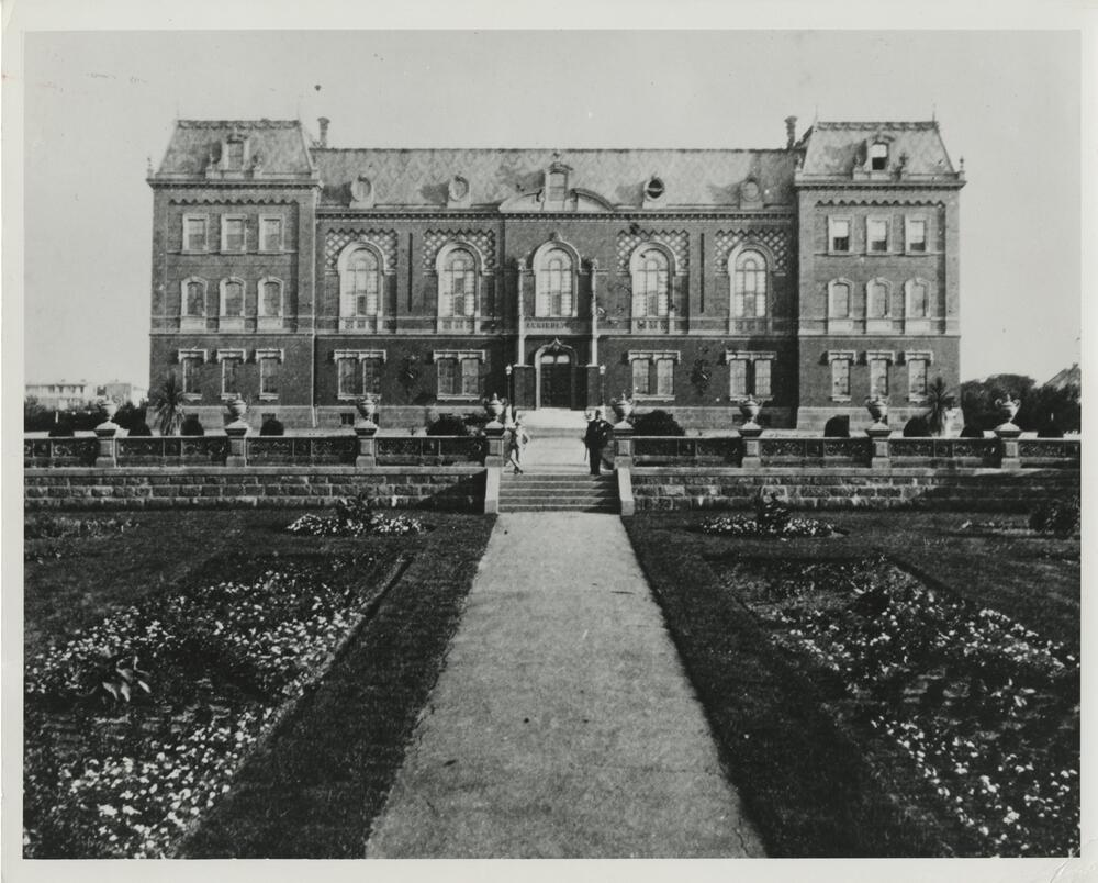 historical image showing the first Administration Building of the United States Department of Agriculture