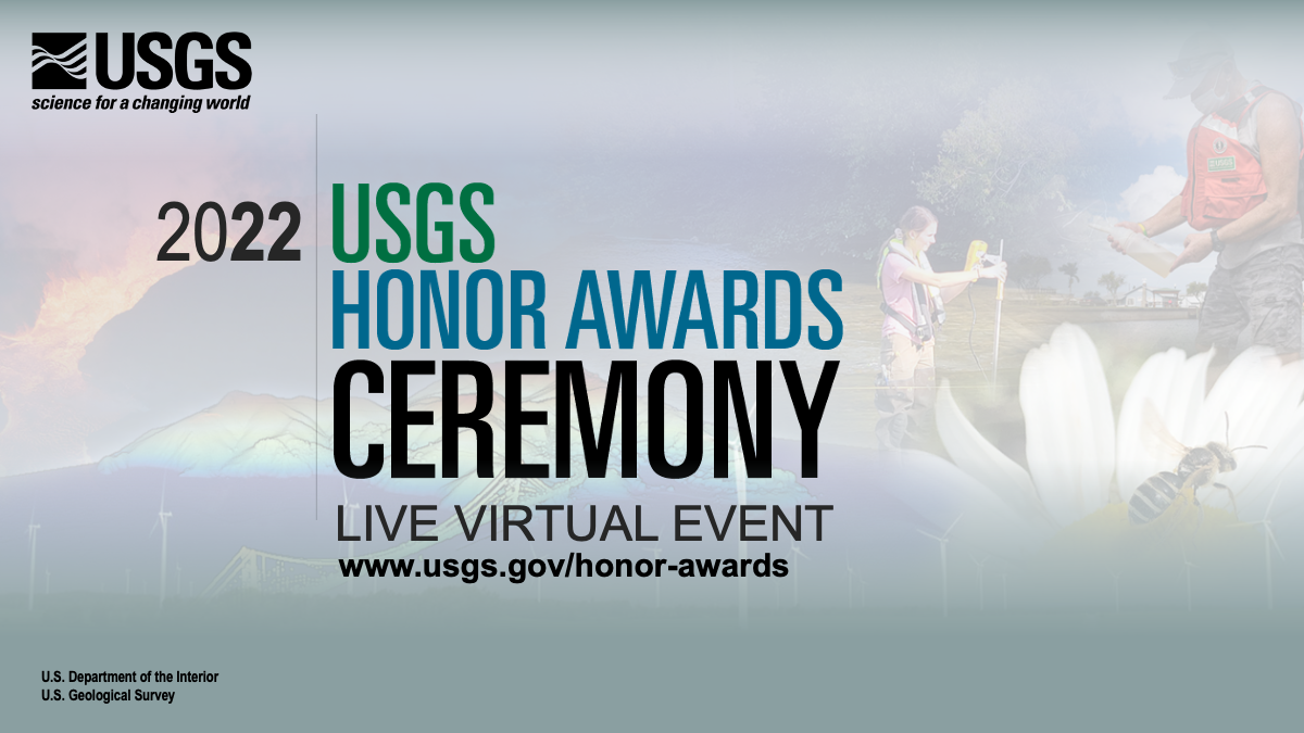 2022 USGS Honor Awards Ceremony Presentation Title Slide with collage in background