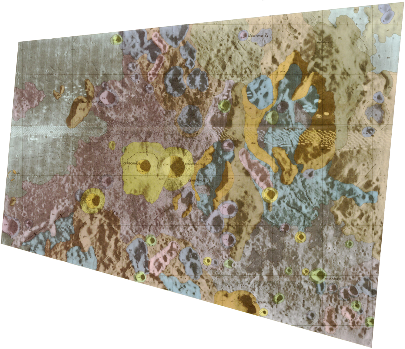 USGS IMAP 811: Geologic map of the Censorinus region of the Moon