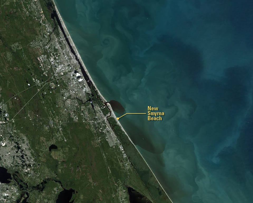 Landsat 9 after Hurricane Ian (over New Smyrna Beach, FL)