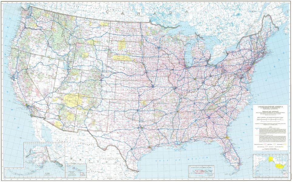 US Map 17 Federal Aid Highways