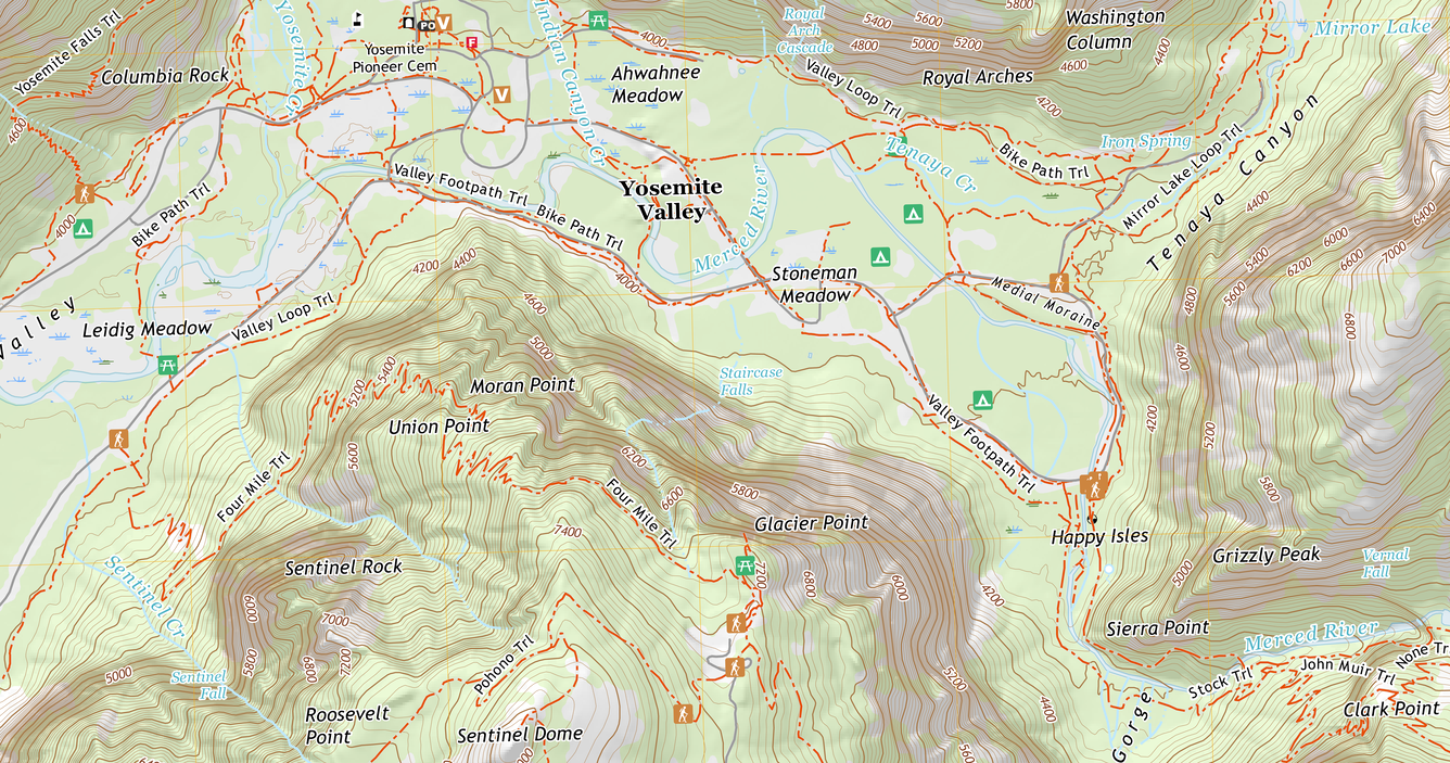 US Topo - CA - Half Dome - STR - 2021
