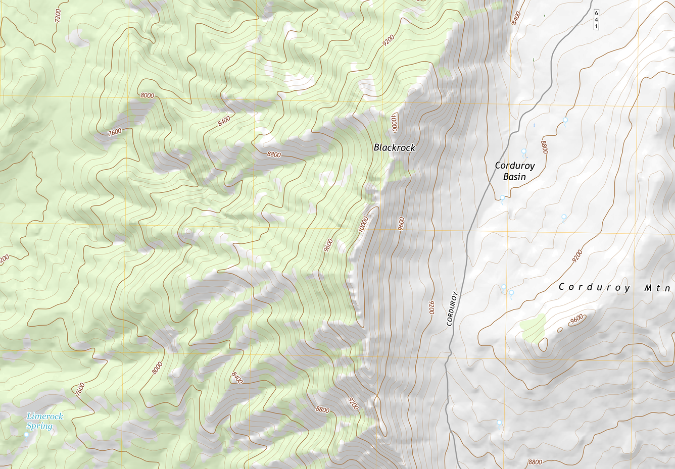 US Topo - NV - Currant Mountain - LND CVR - 2021