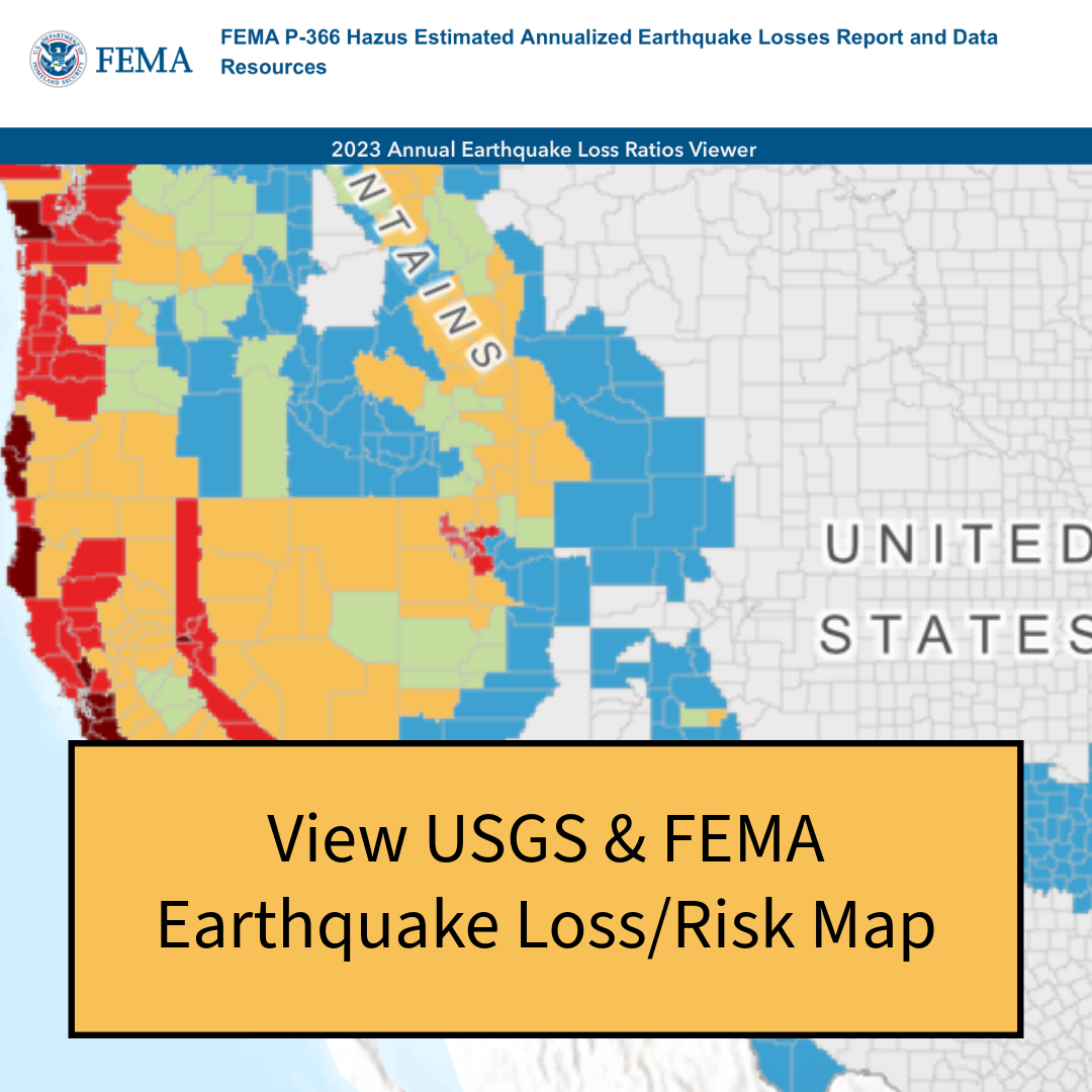 View USGS FEMA Earthquake Loss Risk Map