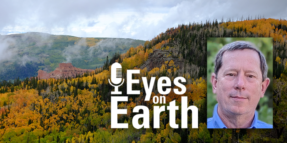 Homepage image for Eyes on Earth Episode 124 – Mapping Fires in Utah, showing a photo of Jim Lutz