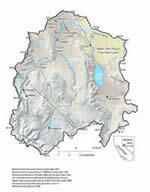 Thumbnail image of Main Hydrologic Features of the Walker River Basin map