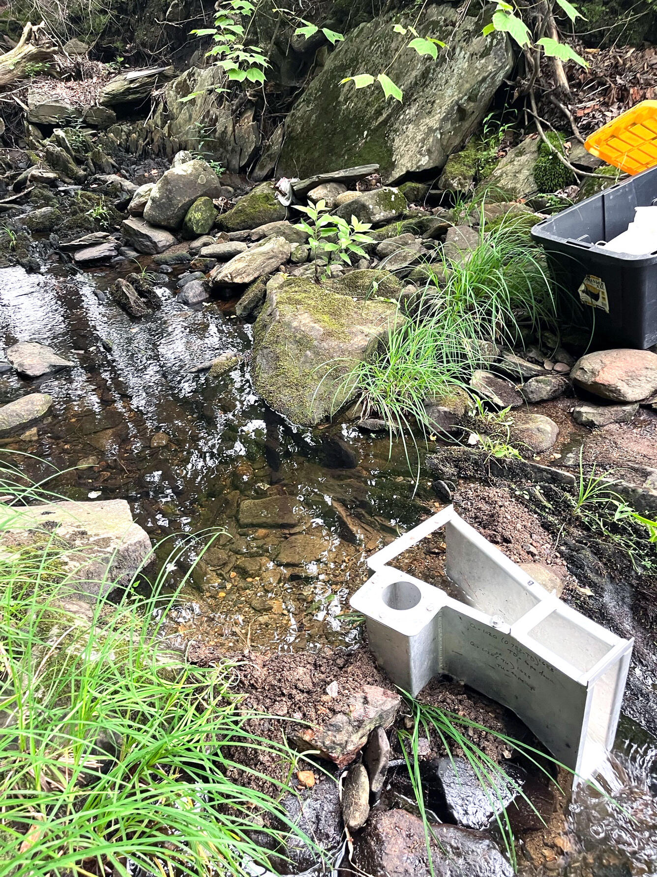 Discharge measurement with a portable Parshell flume 