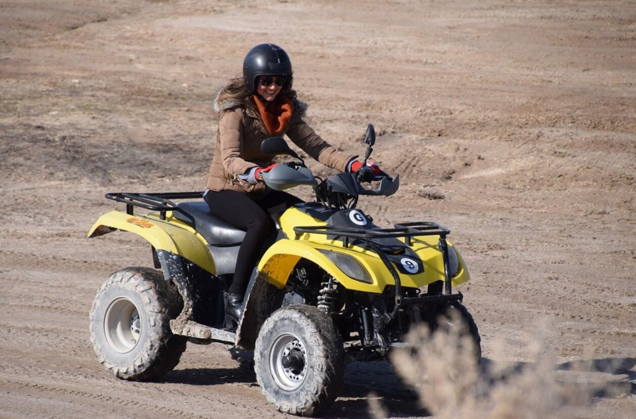Woman on Four Wheeler
