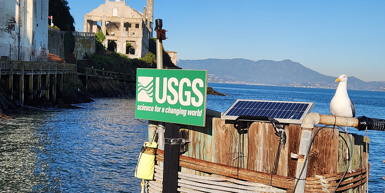 USGS monitoring site on Alcatraz Island