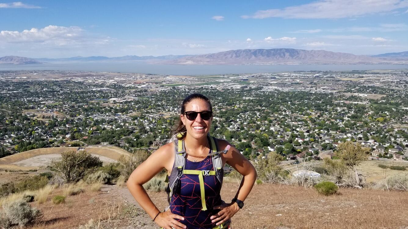 Staff profile picture of hydrologist, Rachel Atkins.