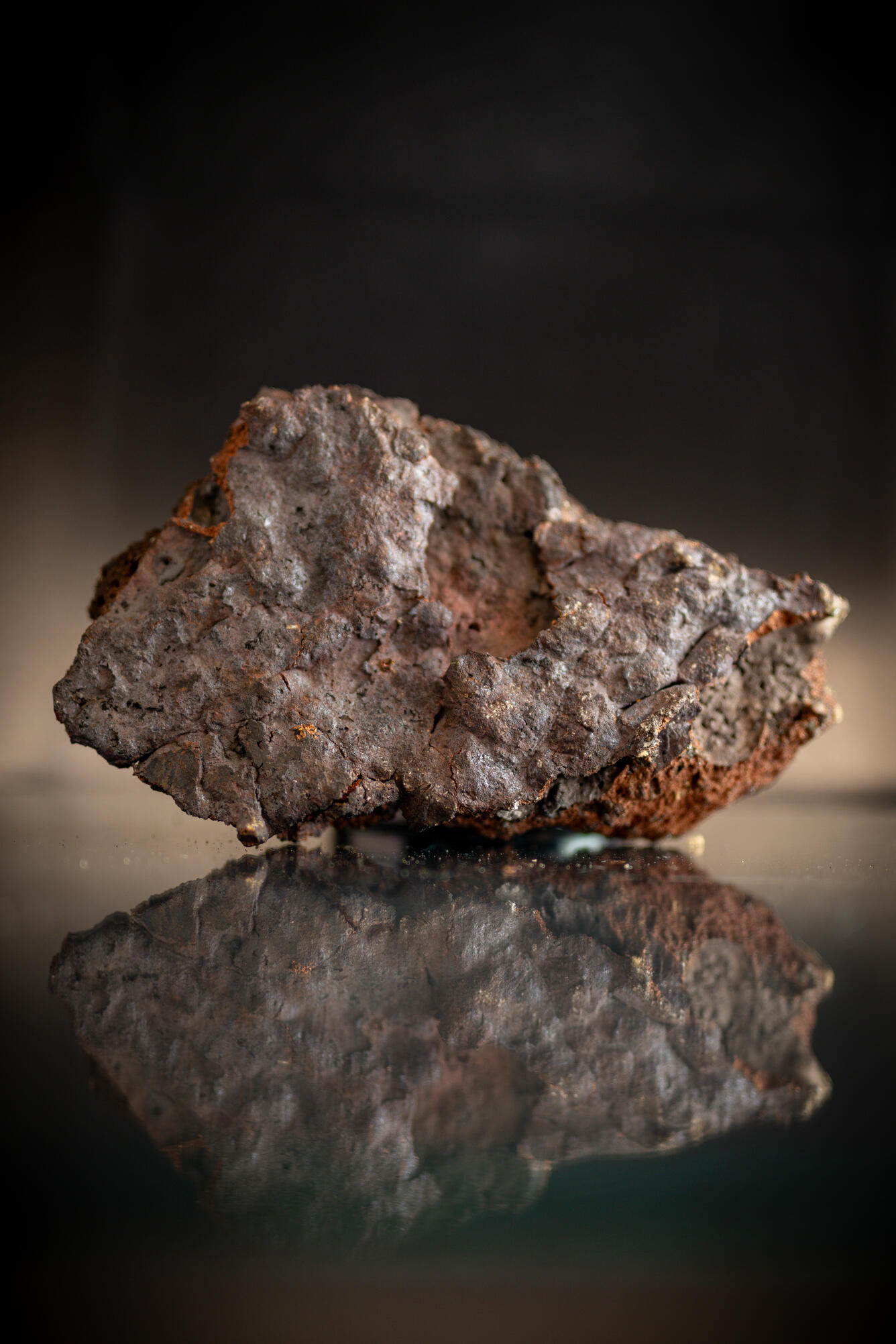 Isolated blister copper specimen from the USGS mineral collection.