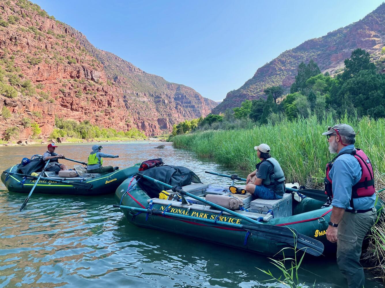 Public participants launch boats en route to collect dragonfly larvae for the Dragonfly Mercury Project