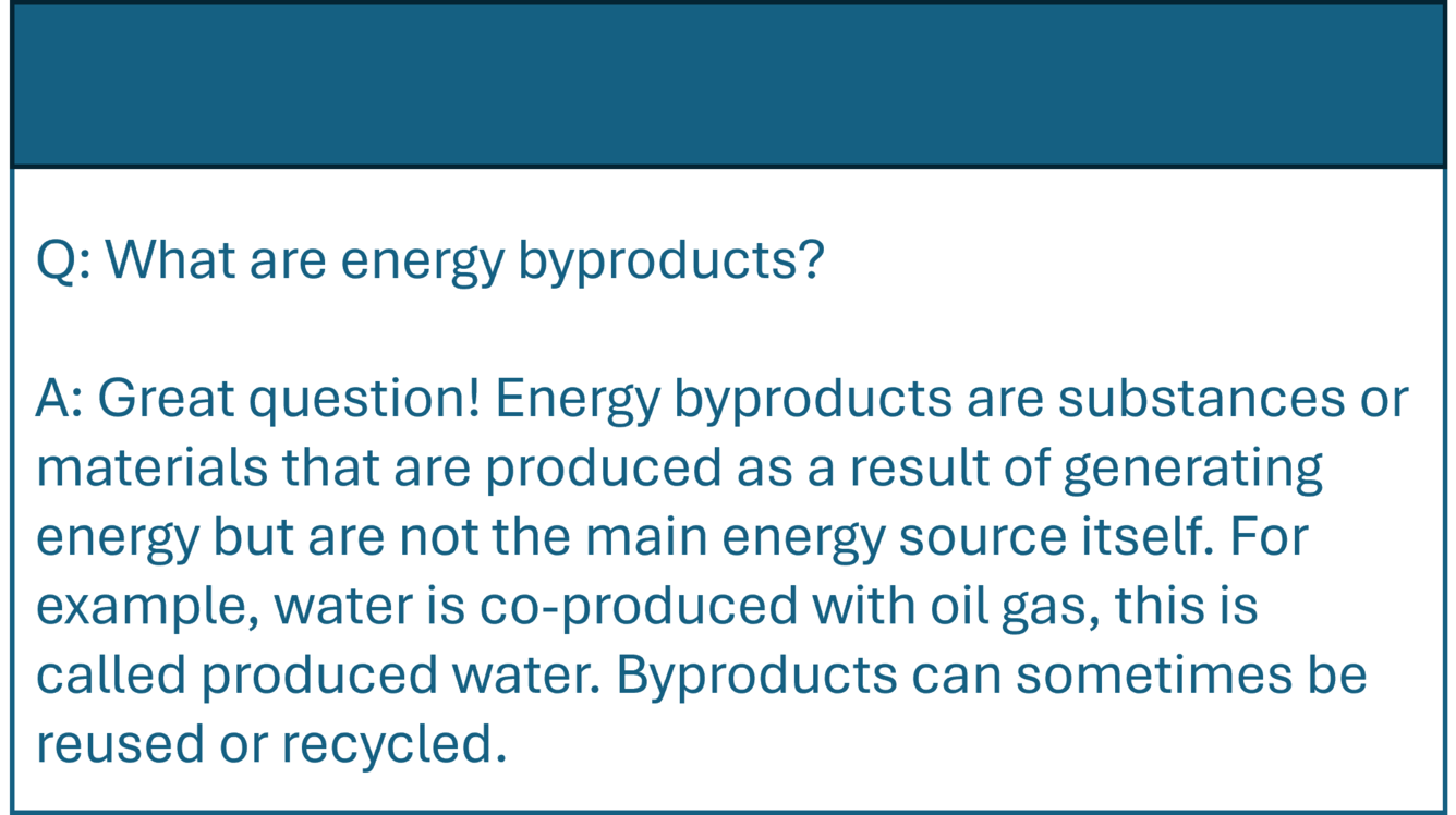 What are energy byproducts?
