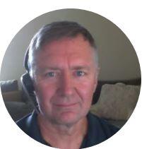 Headshot taken within a home office