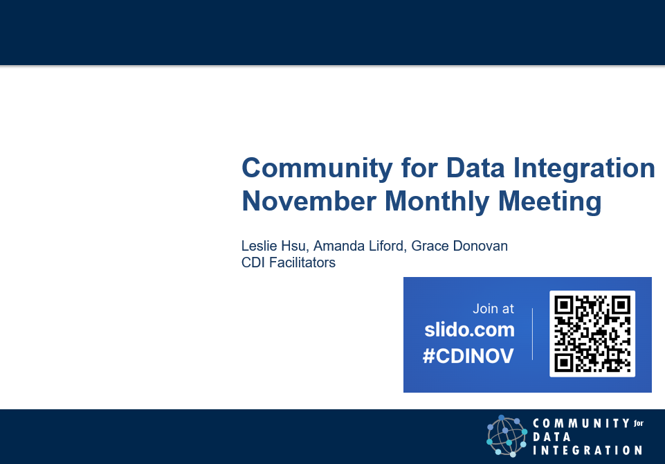 CDI Monthly Meeting Intro Slide