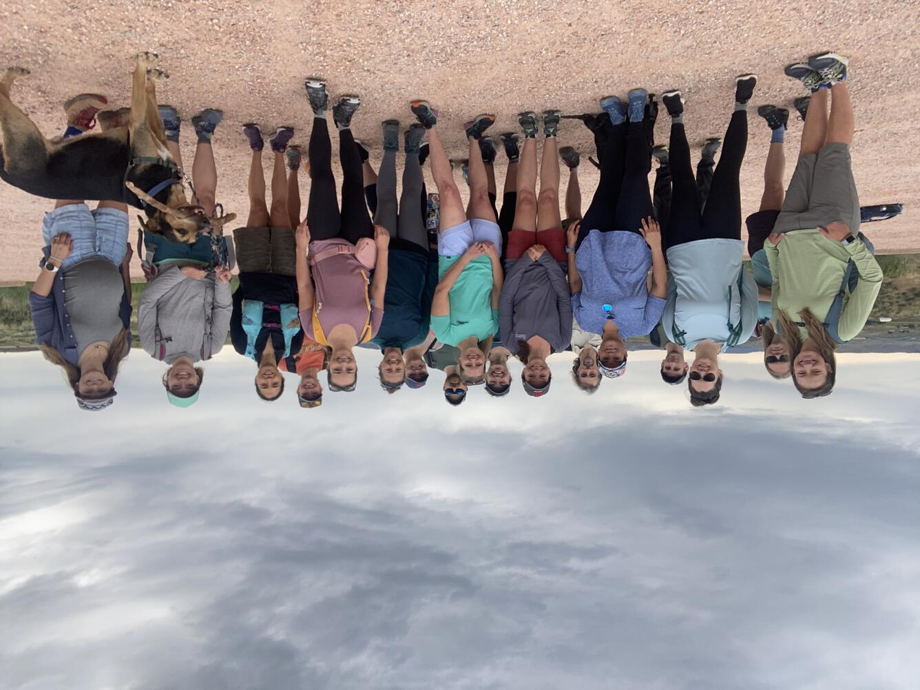 Working group members present at the first meeting in 2023, taken while on a team-building hike in Fort Collins. Photo by Erica Lentz.