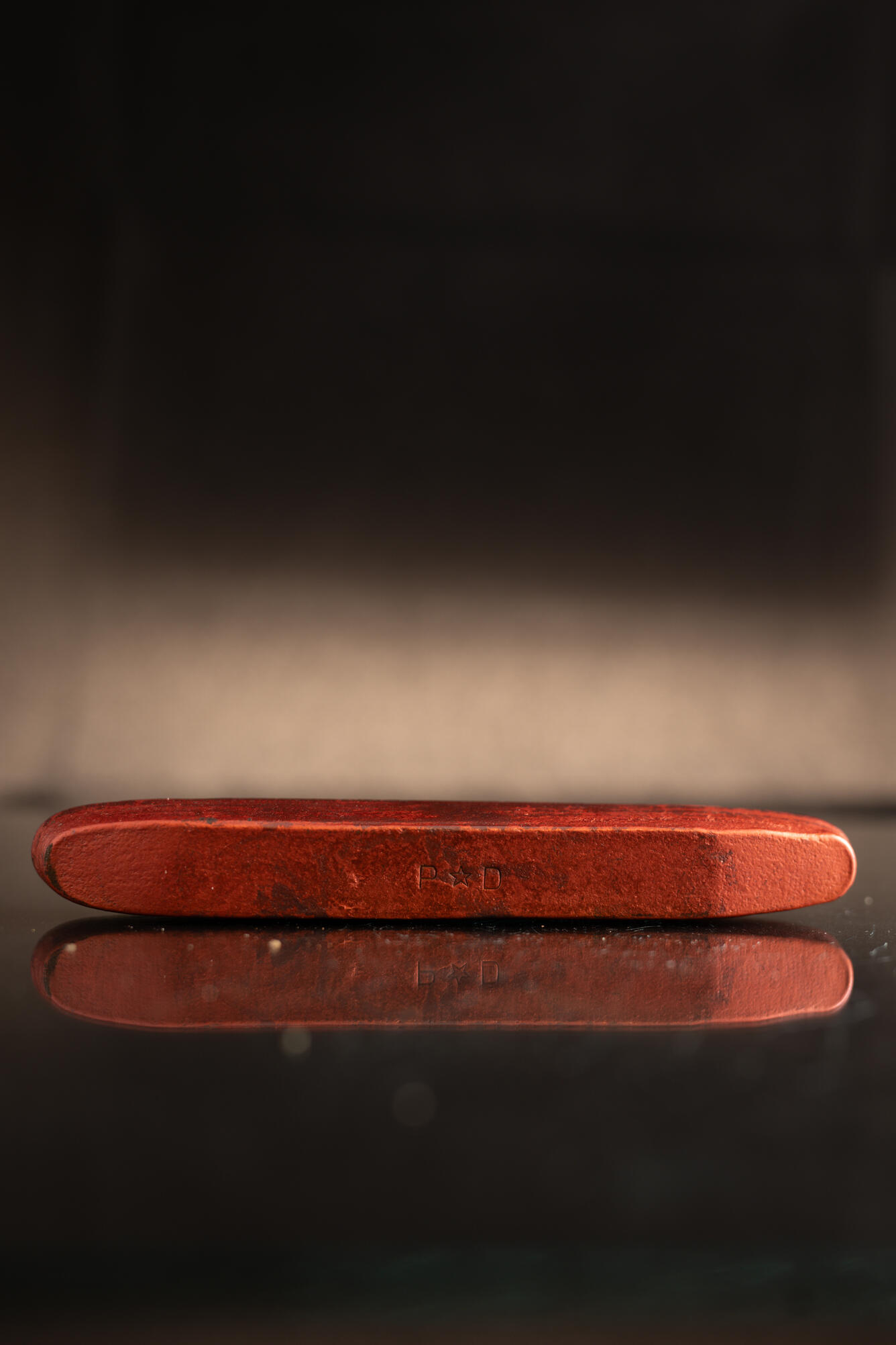 High-resolution image of a copper ingot from the USGS mineral collection.