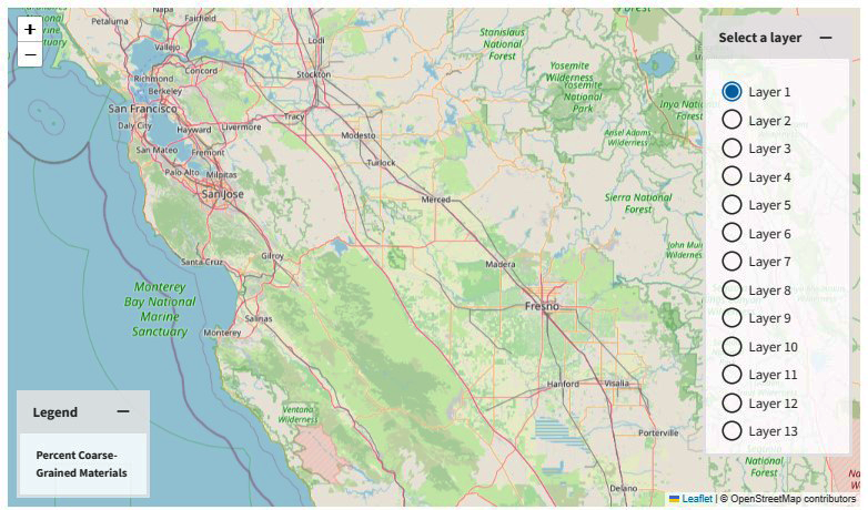 Screenshot of CVHM2 interactive map