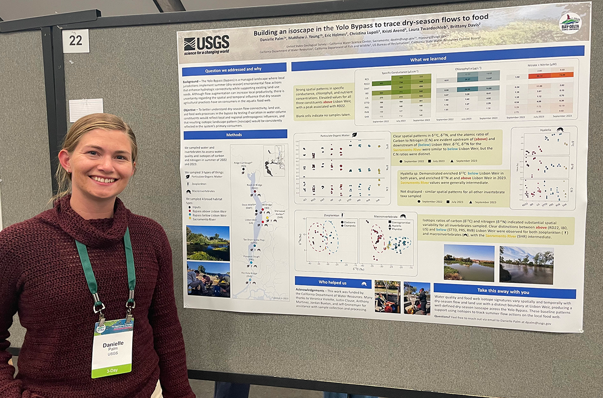 Poster: Building an isoscape in the Yolo Bypass to trace dry-season flows to food