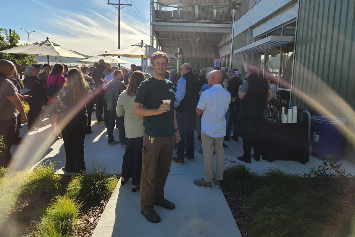 USGS Hydrologic Technician Davis Badger enjoys the festivities. 
