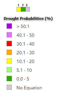 Northeast Groundwater Drought Forecast Legend