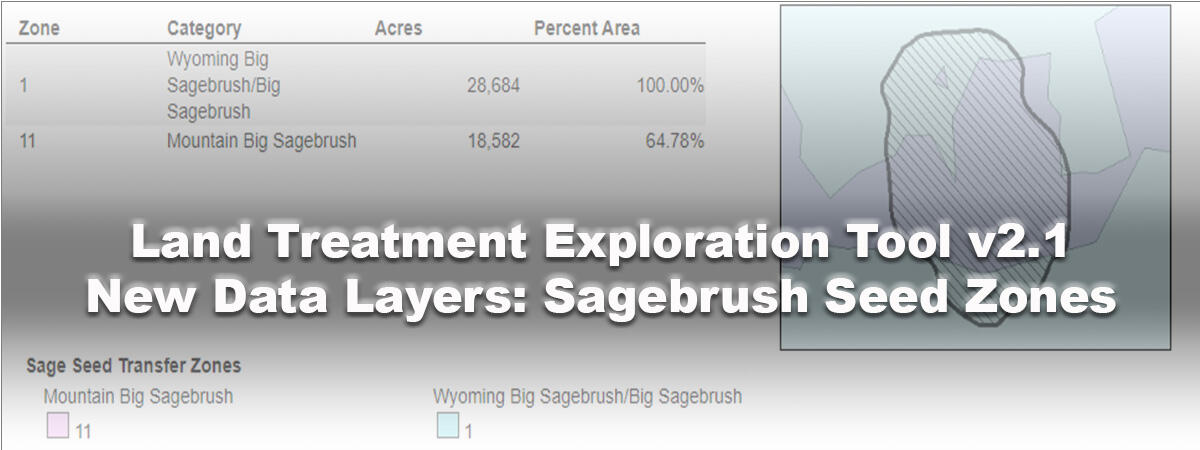 In the foreground is the title Land Treatment Exploration Tool v2.1 New Data Layers: Slope. Map in background