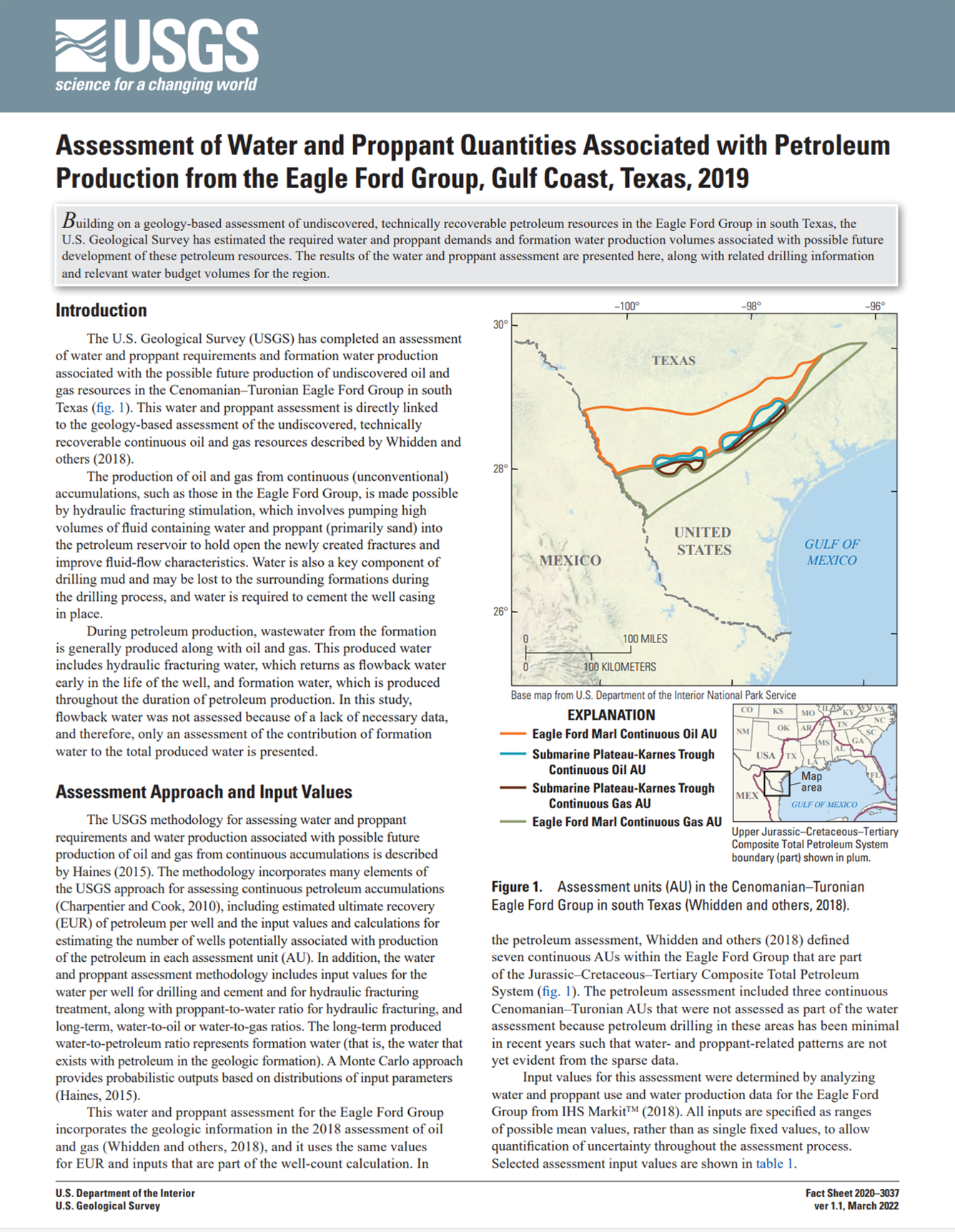 Eagle Ford Group Assessment Fact Sheet