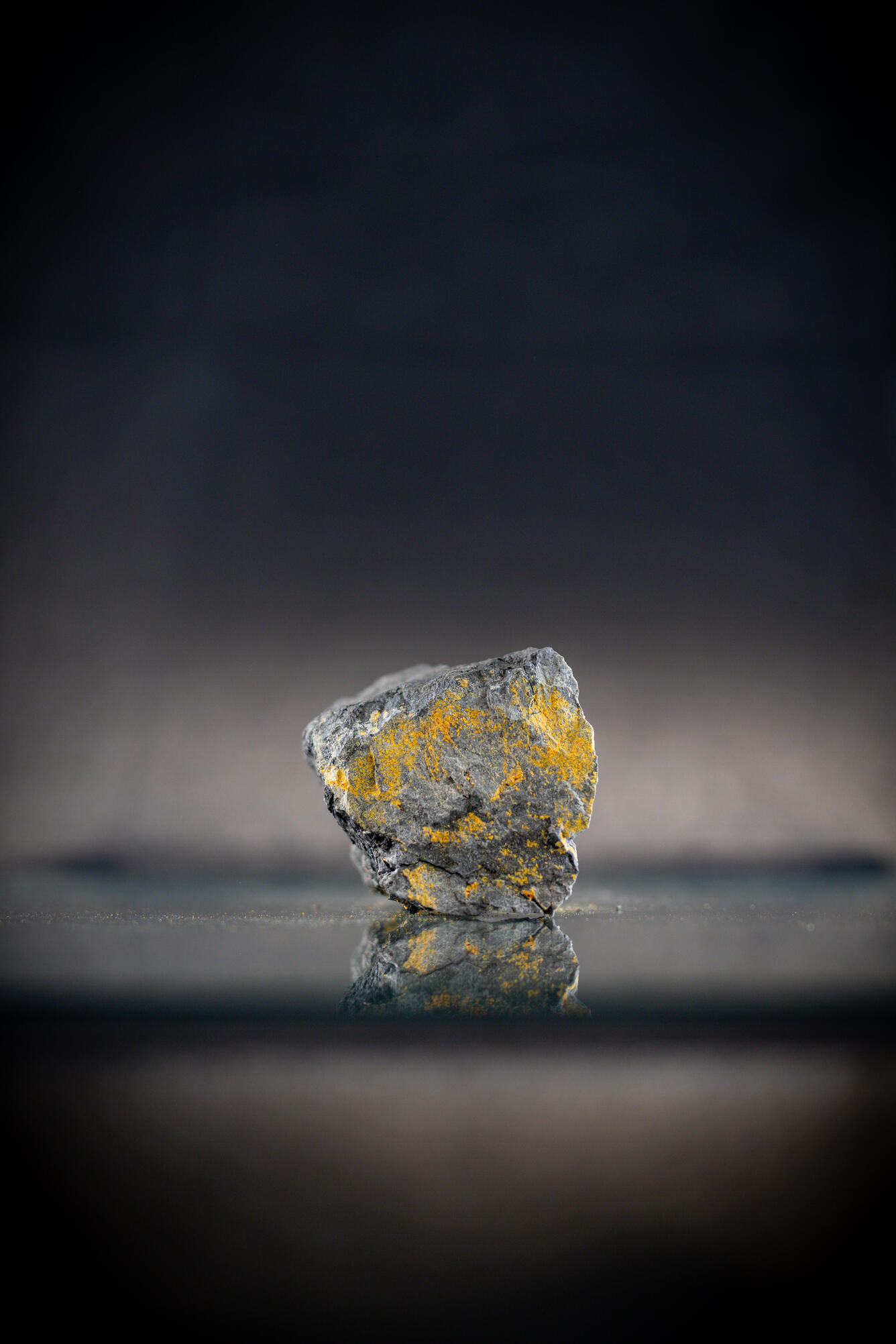 Isolated gold ore specimen from Carlin-type deposit.