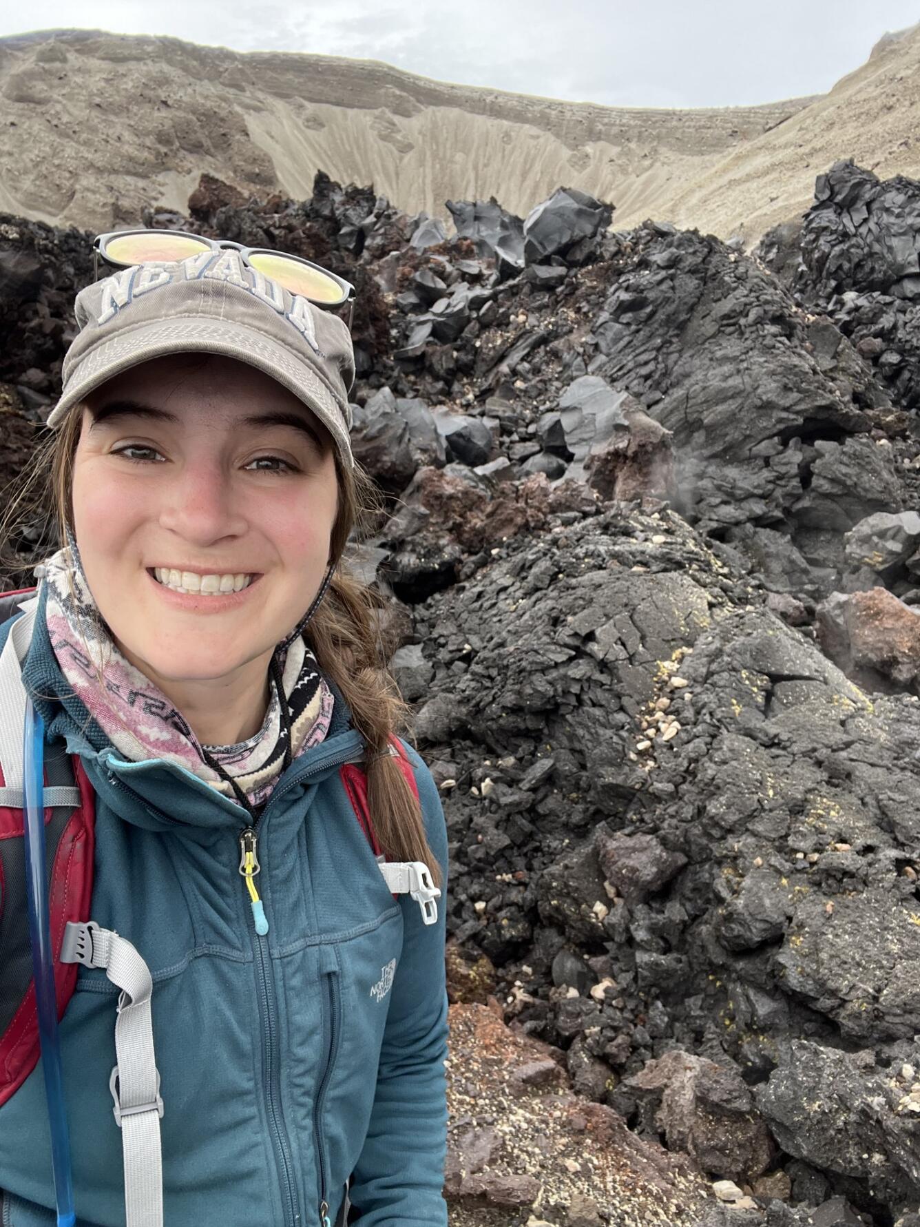 Color photograph of USGS scientist