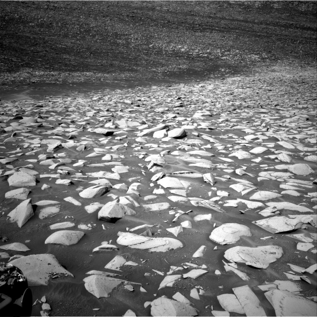 This is an image taken by NASA's Mars rover Curiosity on Sol (or Martian Day) 3944. 
