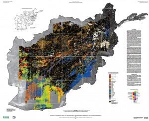 Surface Materials Map of Afghanistan: Iron-bearing Minerals and Other Materials